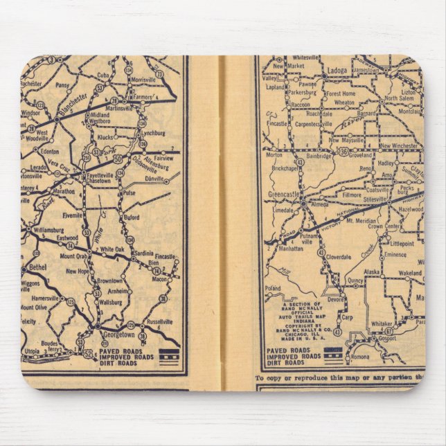 Alfombrilla De Ratón Cincinnati, Detroit, Indianápolis (Frente)