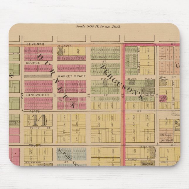 Alfombrilla De Ratón Cincinnati, Ohio (Frente)