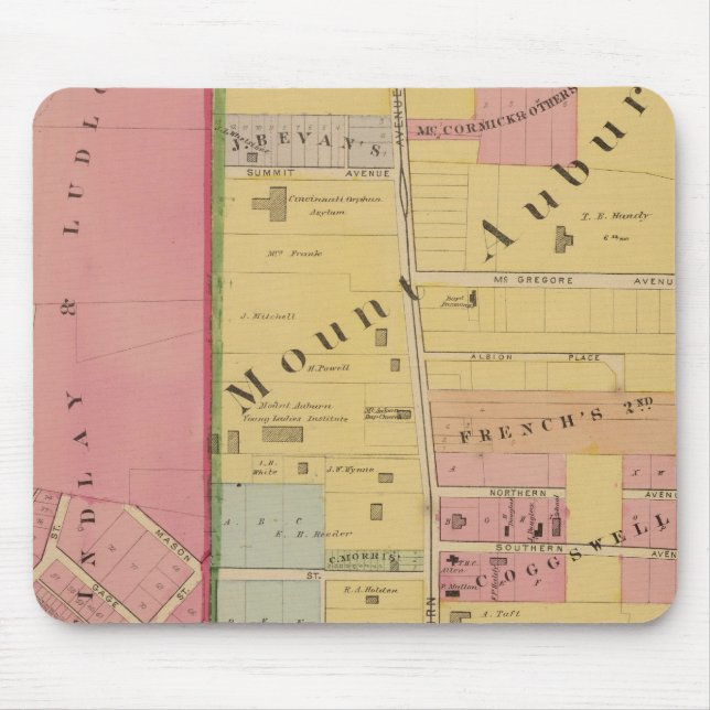 Alfombrilla De Ratón Cincinnati, Ohio 5 (Frente)