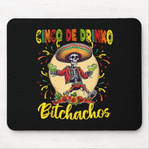 Alfombrilla De Ratón Cinco De Drinko Achos Cinco De Mayo Beber Gracioso
