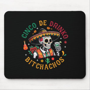 Alfombrilla De Ratón Cinco De Drinko Achos Divertido Cinco De Mayo Bebe