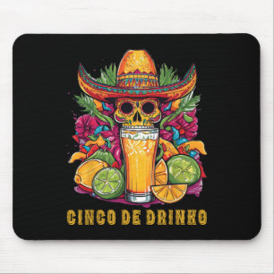 Alfombrilla De Ratón Cinco De Drinko Funny Cinco De Mayo Fiesta Beber