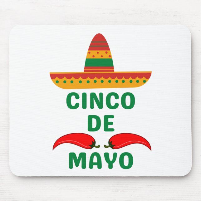 Alfombrilla De Ratón Cinco de mayo (Frente)
