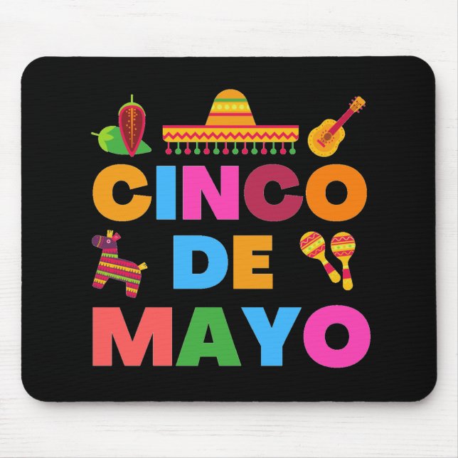 Alfombrilla De Ratón Cinco de mayo (Frente)