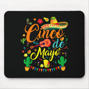 Alfombrilla De Ratón Cinco de mayo divertida fiesta mexicana fiesta 5 d