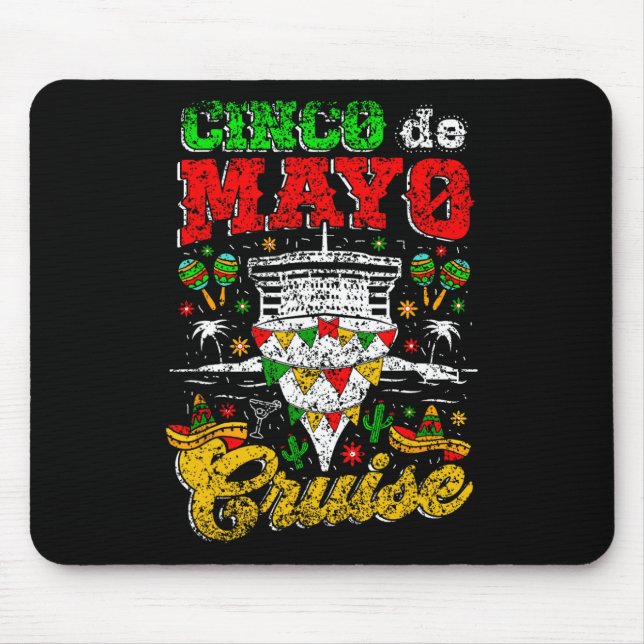 Alfombrilla De Ratón Cinco De Mayo México Fiesta Cinco D (Frente)