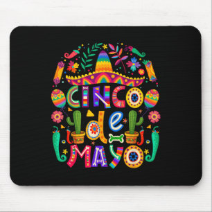 Alfombrilla De Ratón Cinco De Mayo Para La Fiesta 5 De Mayo Mexicano