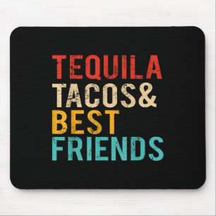 Alfombrilla De Ratón Cinco De Mayo Tequila Tacos Mejor Amigos Bebiendo