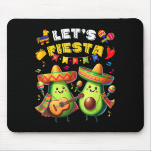Alfombrilla De Ratón Cinco De Mayo Vamos Fiesta Poncho Aguacate Chico C