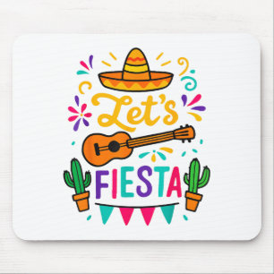 Alfombrilla De Ratón Cinco Mayo Vamos Fiesta Niña Niño Mexicano Fu