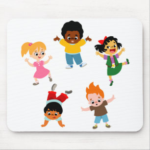 Alfombrilla De Ratón Cinco niños Personalizado Mousepad