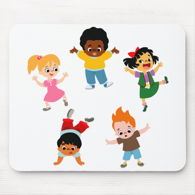 Alfombrilla De Ratón Cinco niños Personalizado Mousepad (Frente)