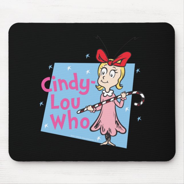 Alfombrilla De Ratón Cindy Lou Who Candy Cane T Shirt  (Frente)