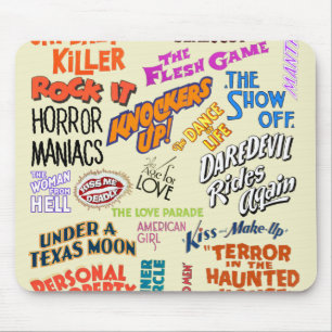 Alfombrilla De Ratón Cine de época Citas frases de texto