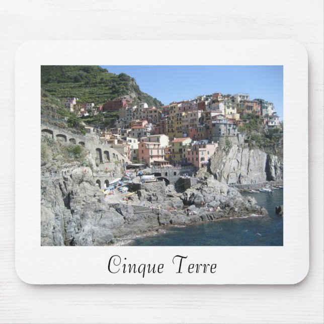 Alfombrilla De Ratón Cinque Terre, Italia Mousepad (Frente)