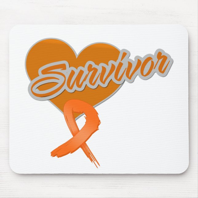 Alfombrilla De Ratón Cinta cardíaca - Sobreviviente de cáncer de riñón (Frente)