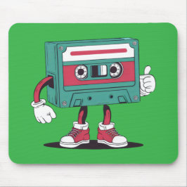 Alfombrilla De Ratón Cinta de cassette retro.