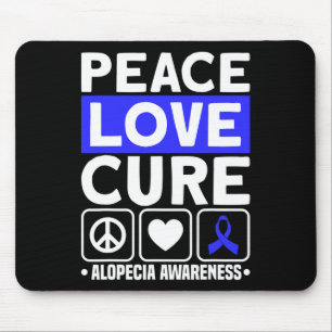 Alfombrilla De Ratón Cinta de Concienciación de Alopecia de Apoyo de la