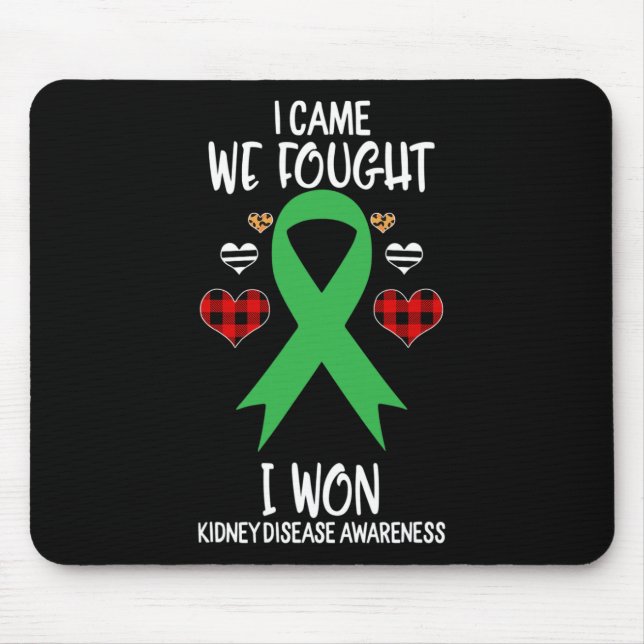 Alfombrilla De Ratón Cinta De Concienciación Sobre La Enfermedad Renal  (Frente)