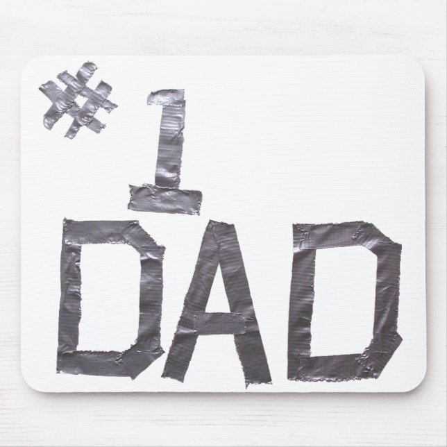 Alfombrilla De Ratón Cinta de ductos-#1 papá (Frente)