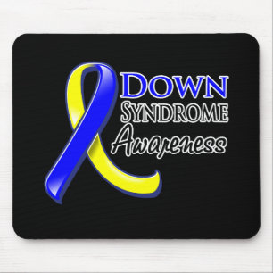 Alfombrilla De Ratón Cinta de la conciencia de Síndrome de Down