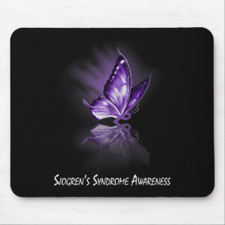 Alfombrilla De Ratón Cinta de Mariposa Conciencia del Síndrome de Sjogr
