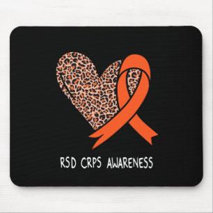 Alfombrilla De Ratón Cinta de Naranja de conciencia de RSD CRPS