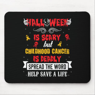 Alfombrilla De Ratón Cinta de sensibilización sobre el cáncer infantil 