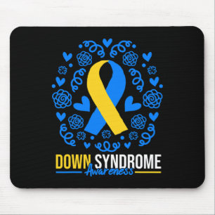 Alfombrilla De Ratón Cinta del Día Mundial de la Conciencia del Síndrom