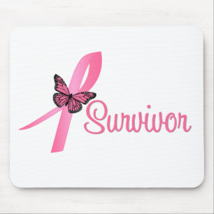 Alfombrilla De Ratón Cinta del superviviente del cáncer de pecho