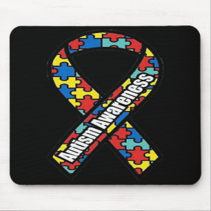 Alfombrilla De Ratón Cinta Mousepad de la conciencia del autismo