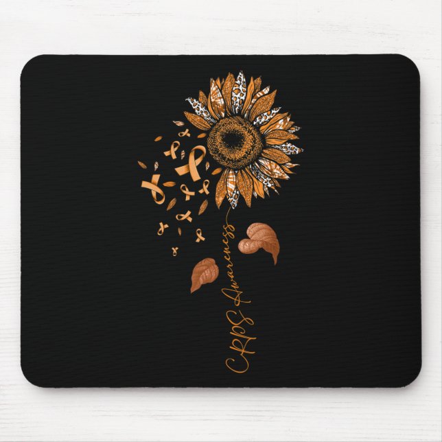 Alfombrilla De Ratón Cinta Naranja de concientización del CPS sobre el  (Frente)