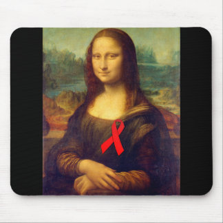 Alfombrilla De Ratón Cinta roja Mona Lisa