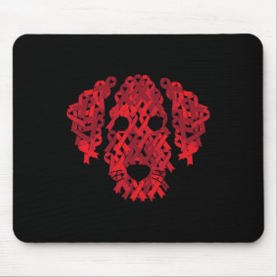 Alfombrilla De Ratón Cinta Roja VIH/SIDA Aneuralismo cerebral Sensibili