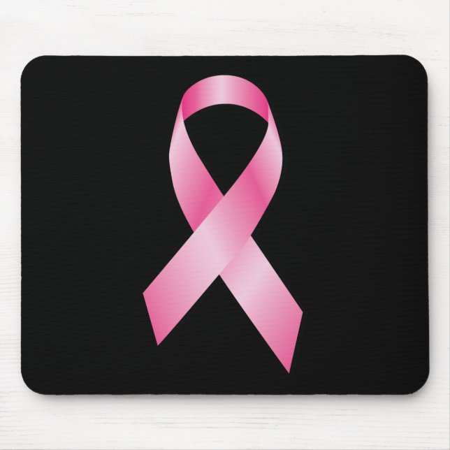 Alfombrilla De Ratón Cinta rosada - conciencia del cáncer de pecho (Frente)