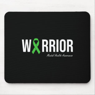 Alfombrilla De Ratón Cinta Verde de Conciencia sobre la Salud Mental