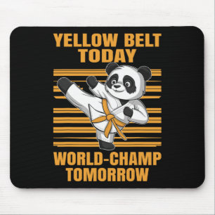 Alfombrilla De Ratón Cinturón Amarillo Hoy Campeón Mundial Mañana Panda