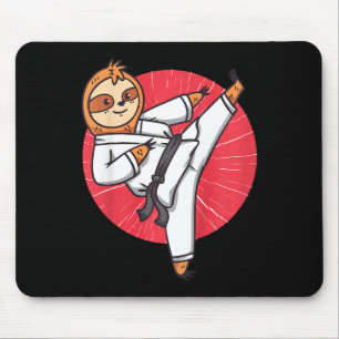 Alfombrilla De Ratón Cinturón Negro de Karate para Niños Perezoso Diver