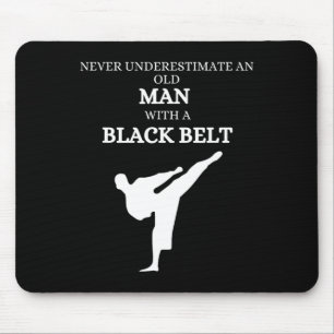 Alfombrilla De Ratón Cinturón negro dice artes marciales de karate