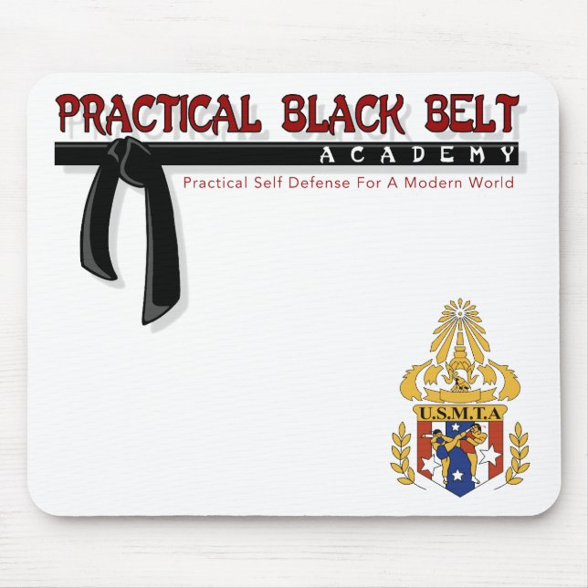 Alfombrilla De Ratón Cinturón negro práctico/Mousepad USMTA (Frente)