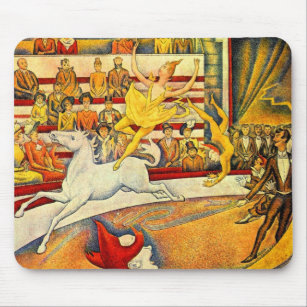 Alfombrilla De Ratón Circo de Georges Seurat, Bella Artes de la Vintage