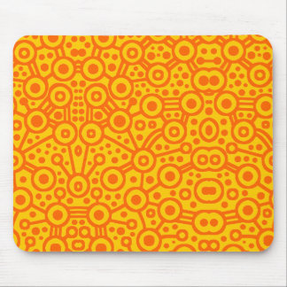 Alfombrilla De Ratón Circuito Alien II - Naranja en Amber