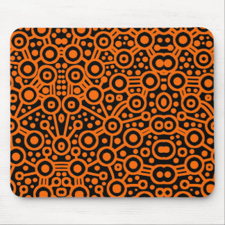 Alfombrilla De Ratón Circuito Alien II - Naranja en negro