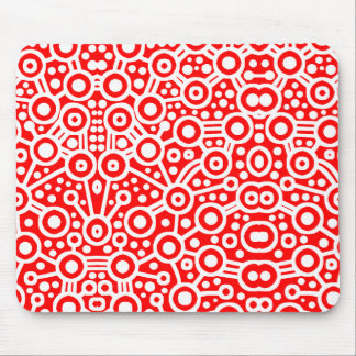 Alfombrilla De Ratón Circuito Alien II - Rojo y Blanco