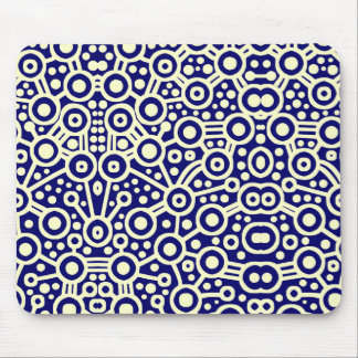 Alfombrilla De Ratón Circuito extranjero II - crema en azul marino