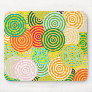 Alfombrilla De Ratón Círculo-Círculos Mousepad