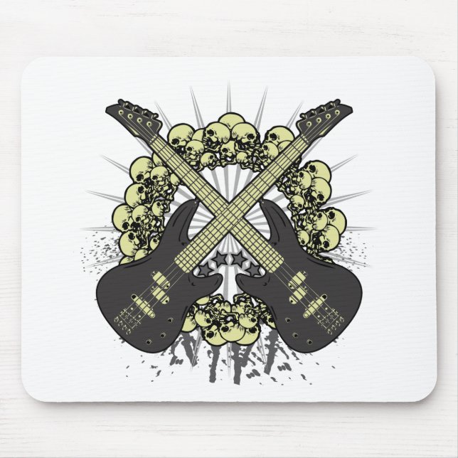 Alfombrilla De Ratón Círculo de cráneos (Frente)