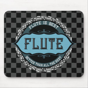 Alfombrilla De Ratón Círculo Flute Mejor Nota Musical
