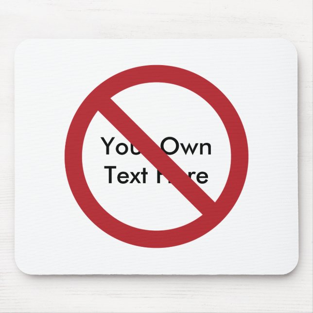 Alfombrilla De Ratón Círculo personalizado con barra diagonal (Frente)