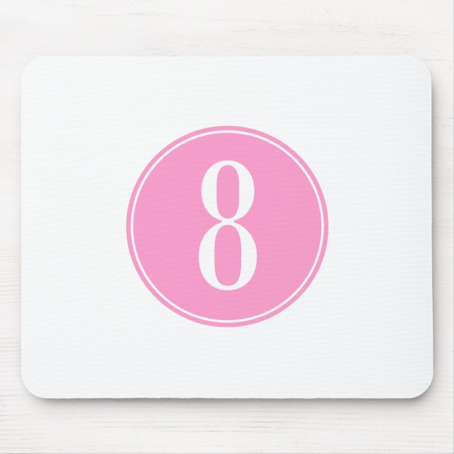 Alfombrilla De Ratón Círculo rosado #8 (Frente)
